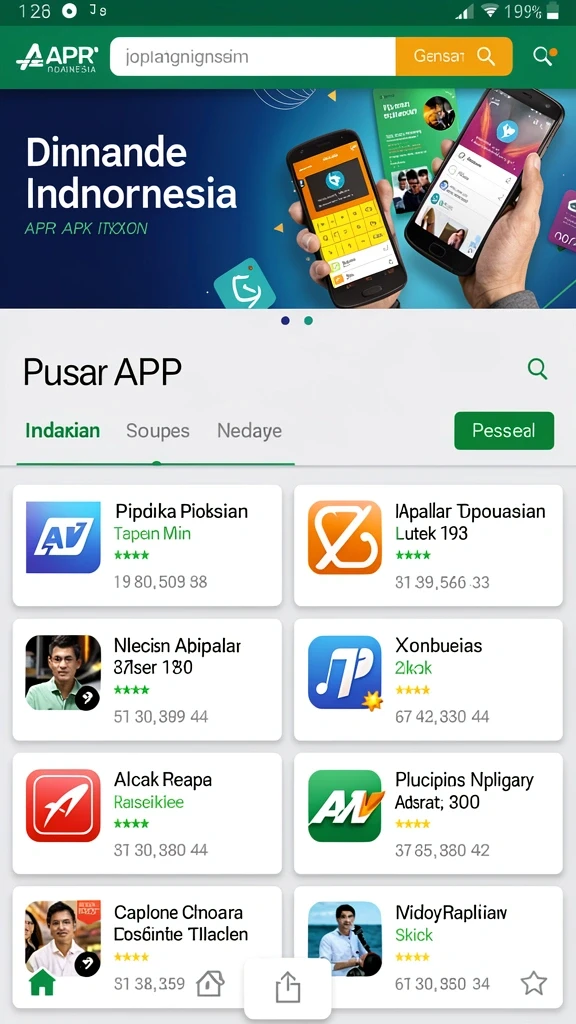 Tampilan karakter yang menarik dan beragam.