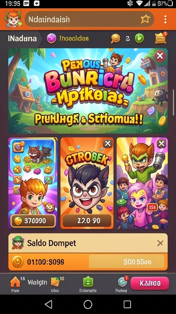 Tantangan level menengah yang membuat pemain berstrategi.