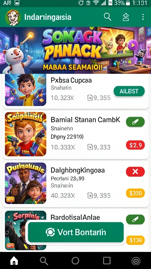 Tampilan antarmuka yang menarik dan modern.