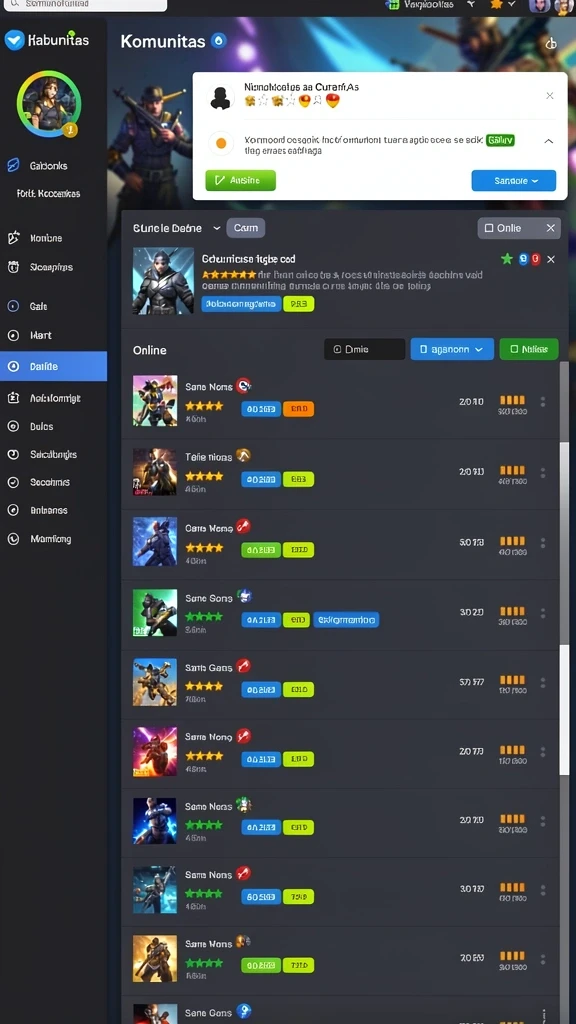 Karakter unik yang dapat kamu pilih untuk bermain.