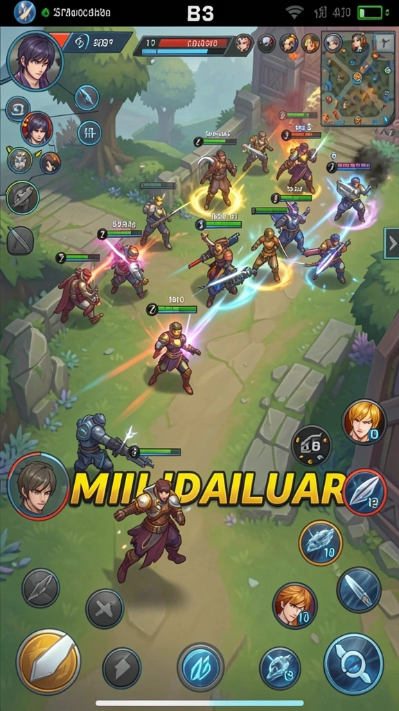 Screenshot DYO1 dengan karakter utama dalam aksi.