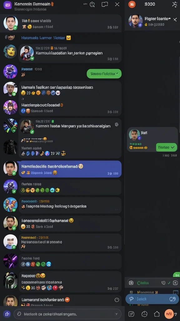Tampilan menu permainan yang mudah dinavigasi.