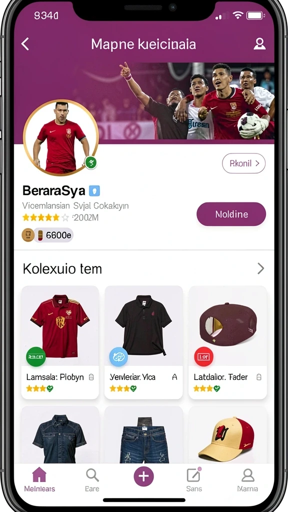 Fitur chat untuk berinteraksi dengan pemain lain.