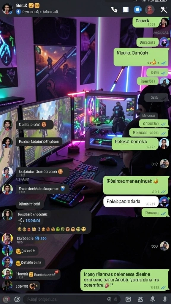 Tampilan karakter yang unik dan menarik.