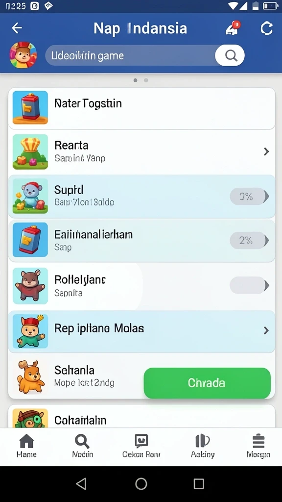 Tangkapan layar dari level yang menantang.