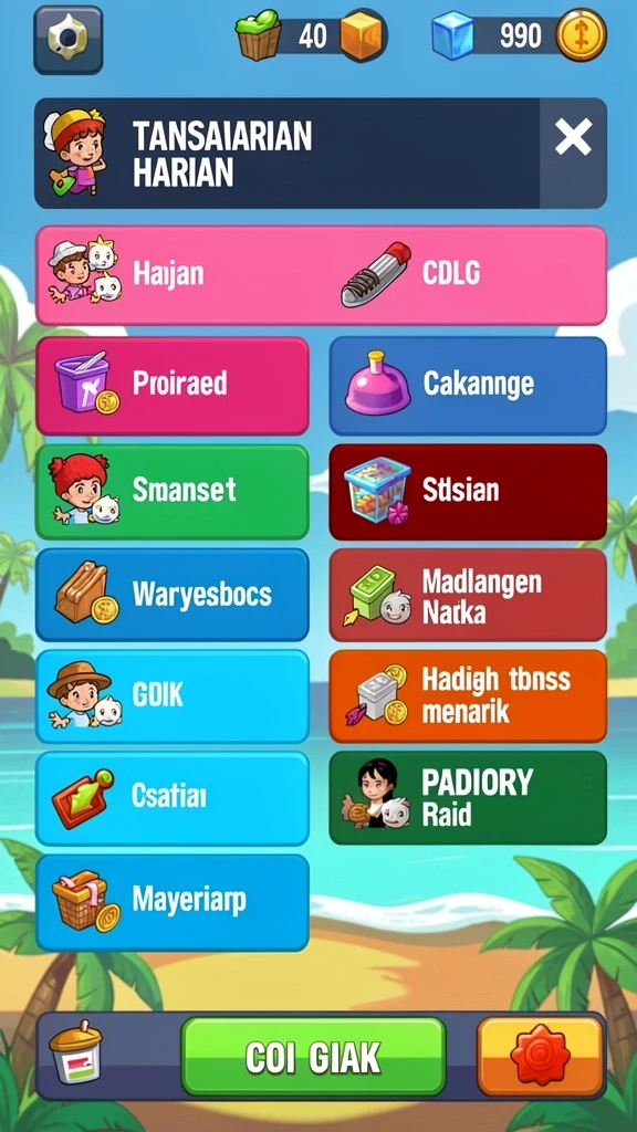 Screenshot ketiga menunjukkan pertempuran seru melawan monster.