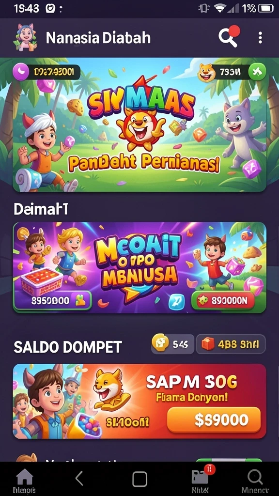 Ilustrasi dunia fantasi yang menakjubkan.