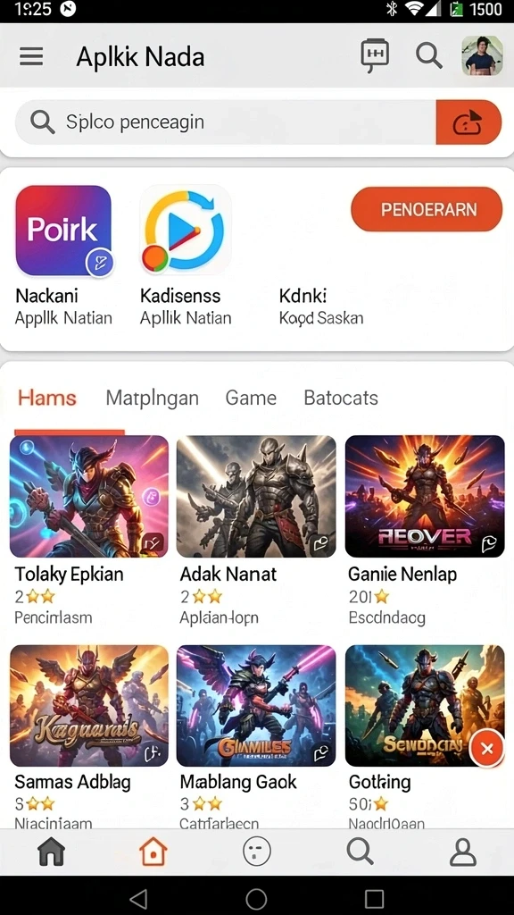 Screenshot menunjukkan variasi permainan yang tersedia di JKTWIN.