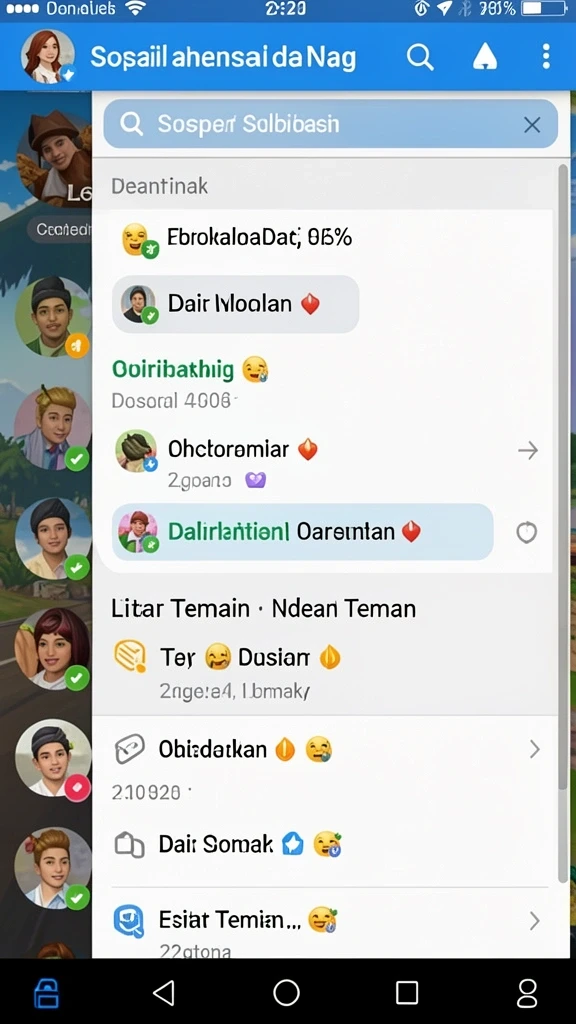 Desain karakter yang unik dan menarik perhatian.
