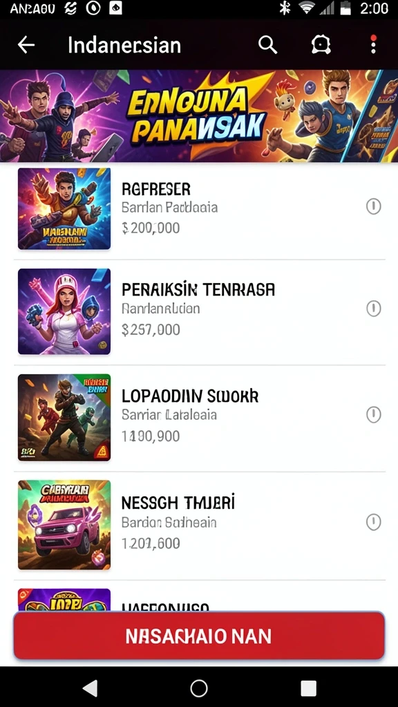 Tantangan seru di setiap level permainan.
