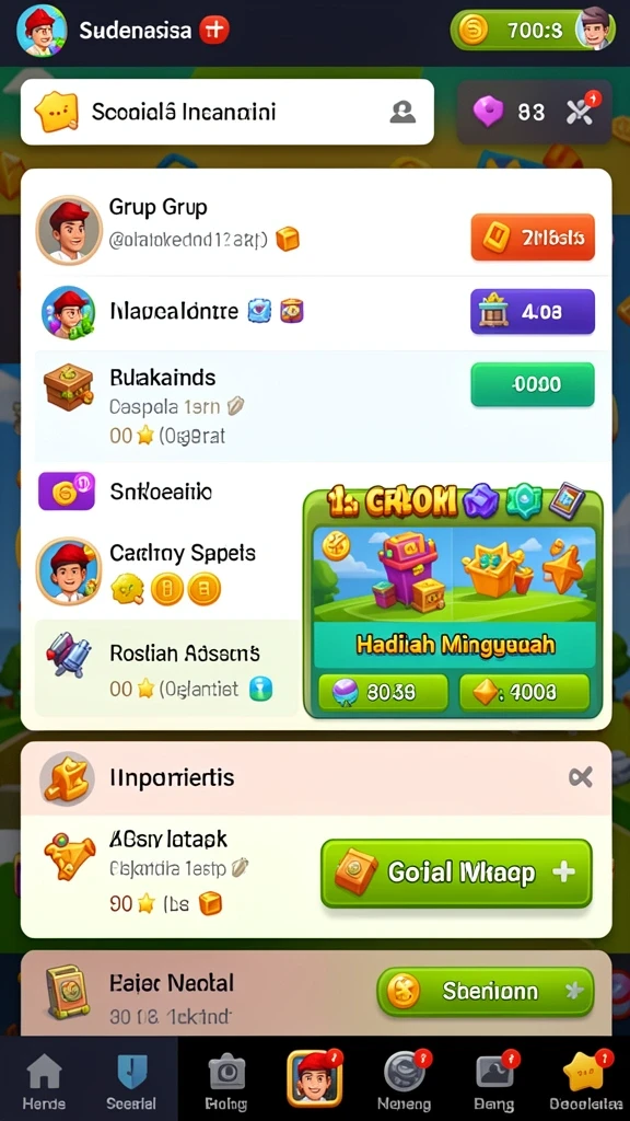Beragam level menantang yang siap dijelajahi.