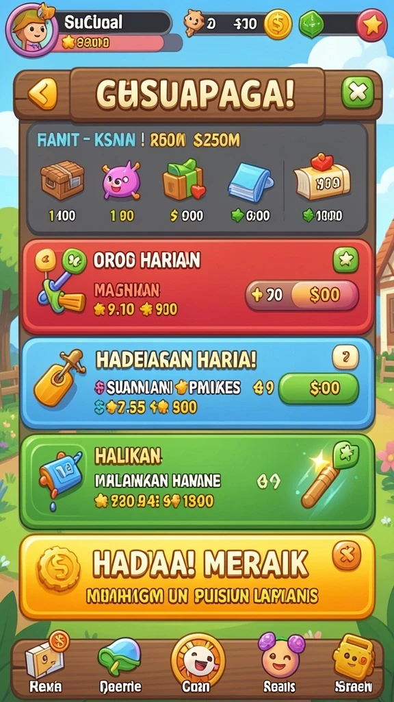 Berbagai jenis permainan yang menarik untuk dimainkan.