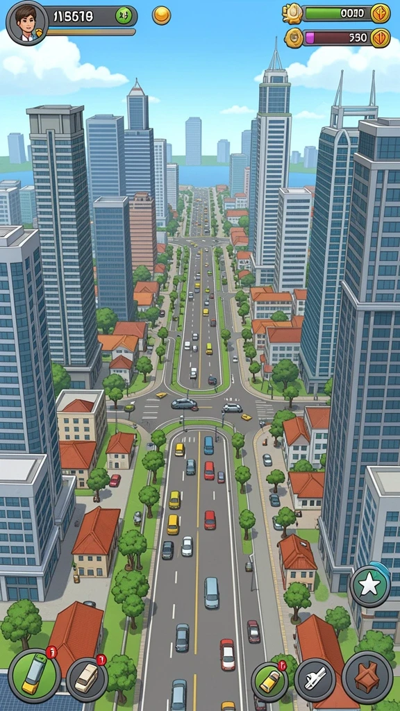 Level menantang dengan rintangan yang seru.
