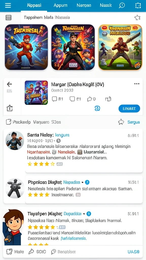 Karakter dengan desain unik dan menarik.