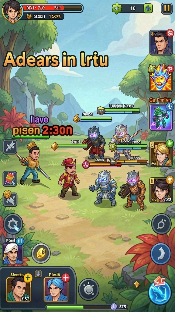 Grafis yang menarik dan penuh warna.