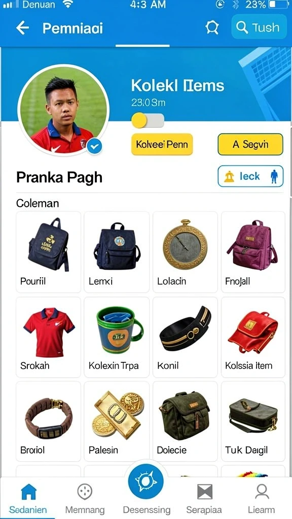 Tampilan antarmuka yang user-friendly dan menarik.