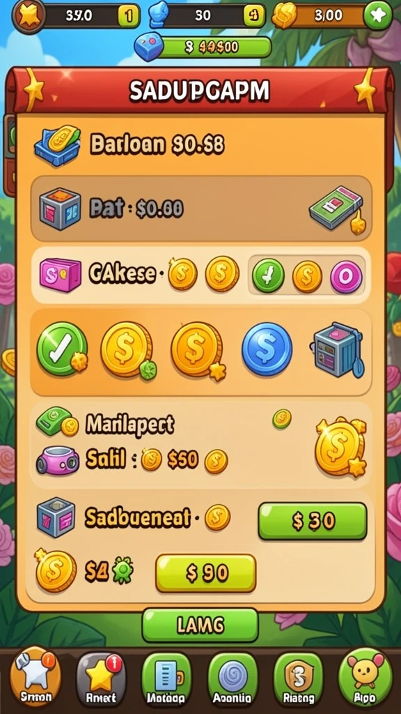 Tampilan menu utama yang intuitif dan menarik.